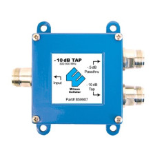 Separador TAP -10 dB con rango de frecuencia de 700 a 2500 MHz. 50 Ohm. Conectores N Hembra.